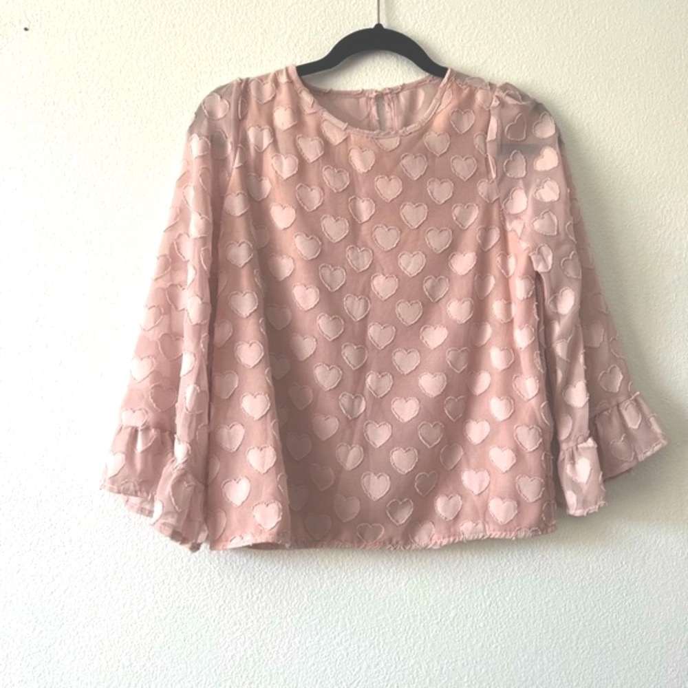 Heart Blouse Top